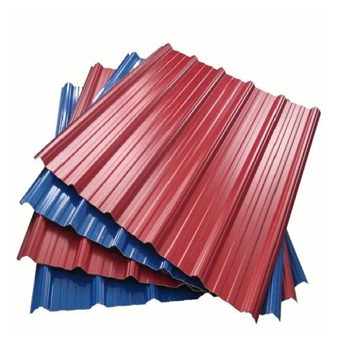 Hoja de acero para techumbre de color corrugado de acero al carbono galvanizado prepintado DX51D