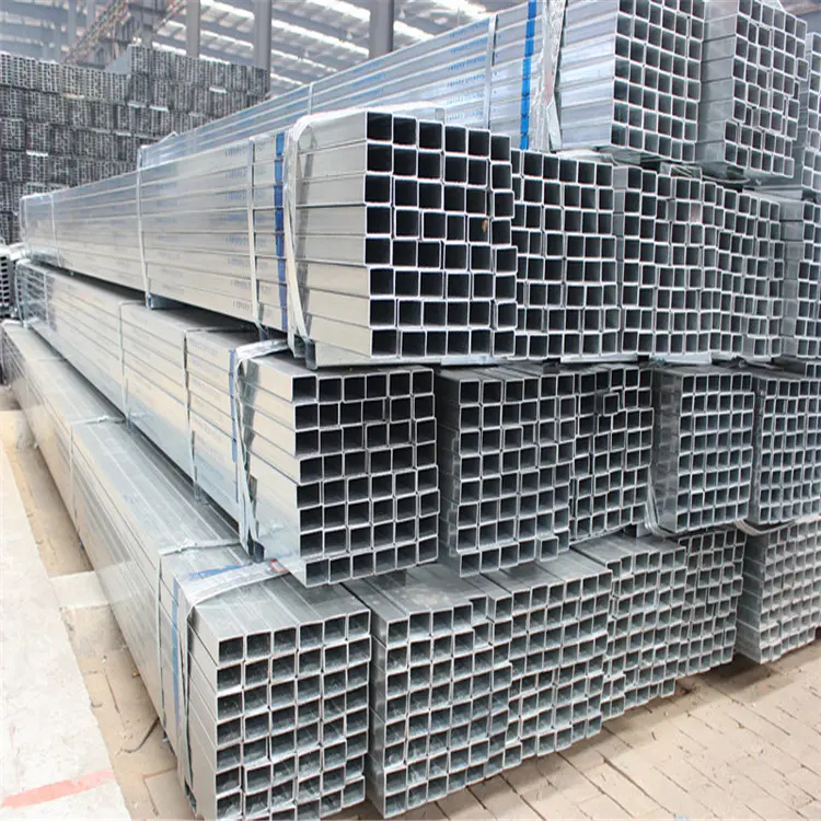 Tubo rectangular cuadrado galvanizado